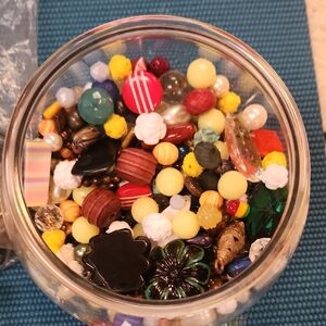 Lots & Lots Of Assorted Beads and Jewelry Making Supplies + Bag Of Shells